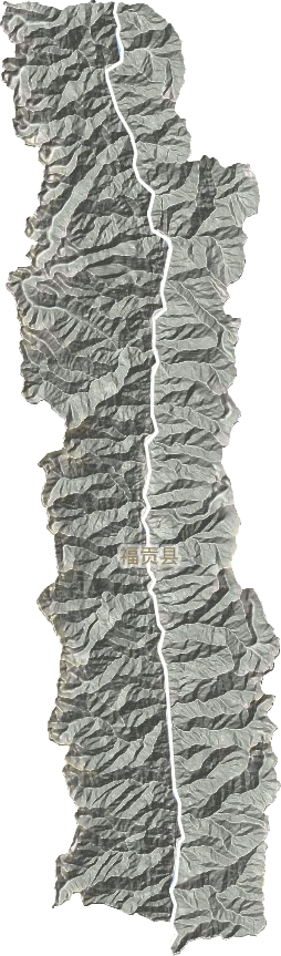 福贡县地形图