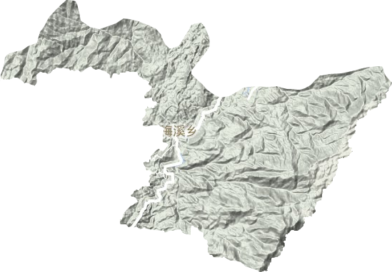 梅溪乡地形图