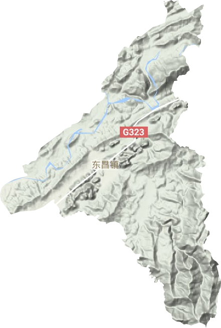 东昌镇地形图