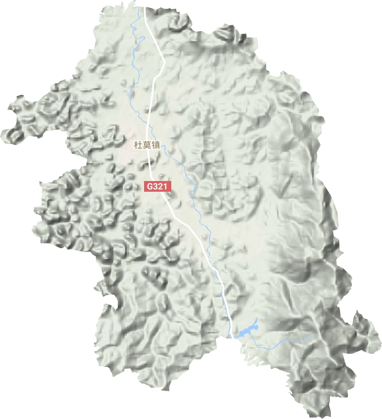 杜莫镇地形图