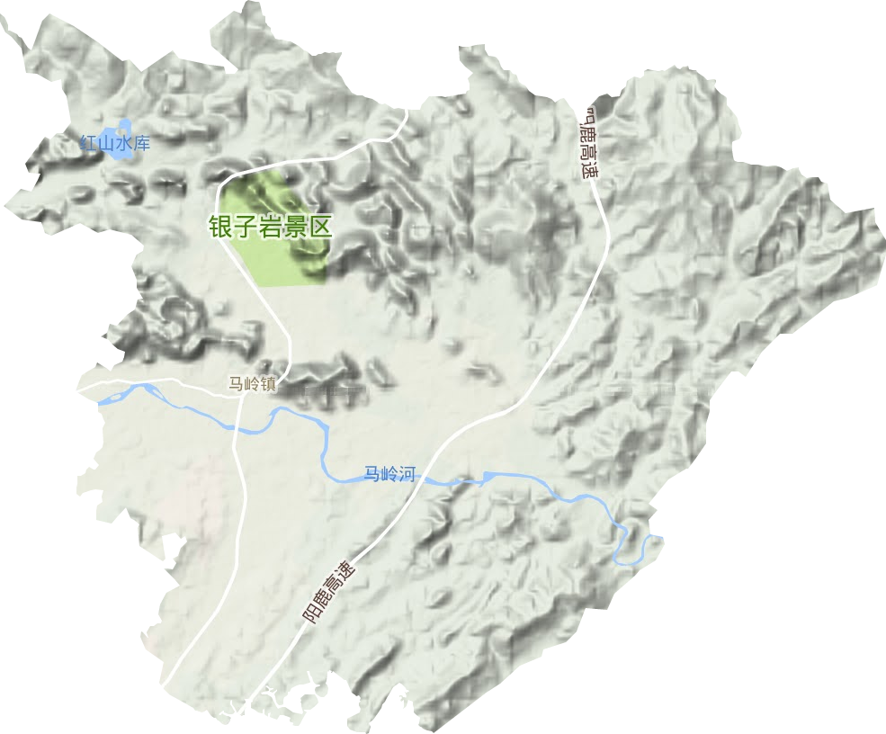 马岭镇地形图