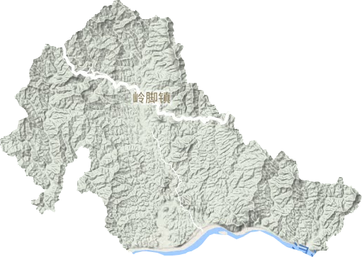岭脚镇地形图