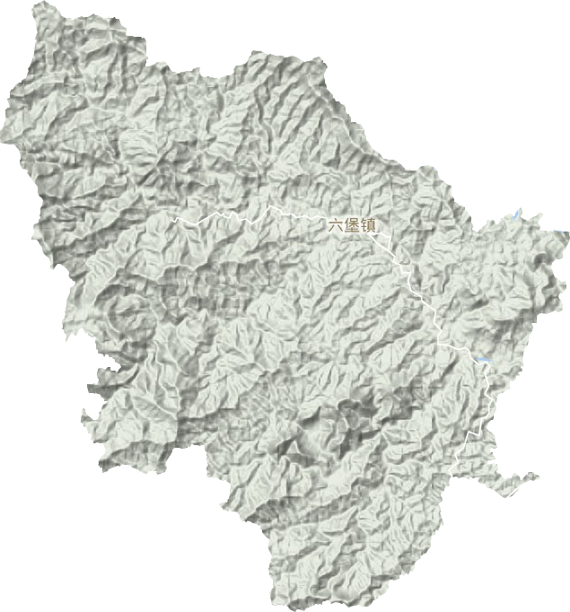 六堡镇地形图