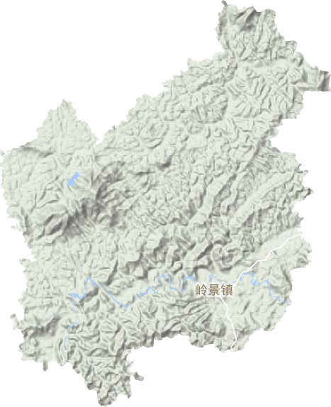 岭景镇地形图