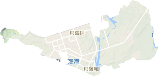银滩镇地形图