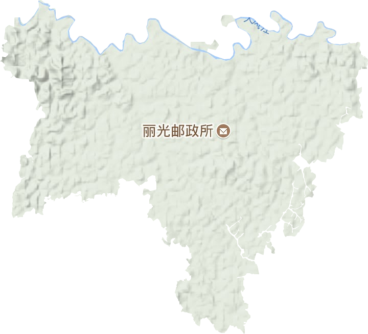 丽光华侨农场地形图