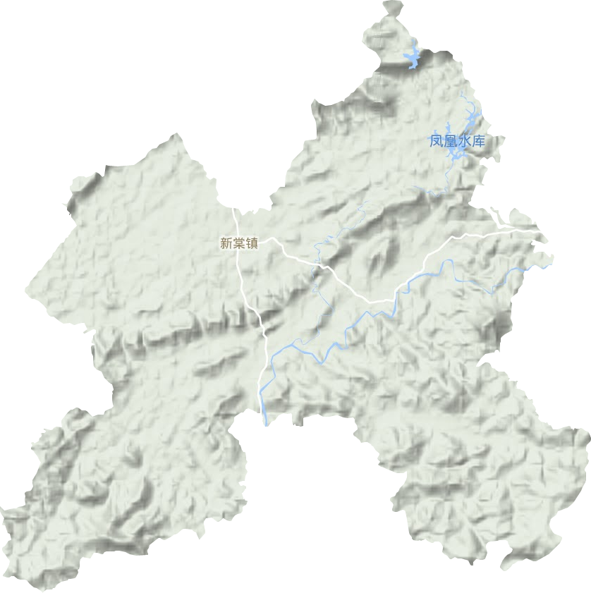 新棠镇地形图