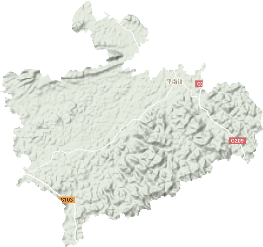 平南镇地形图