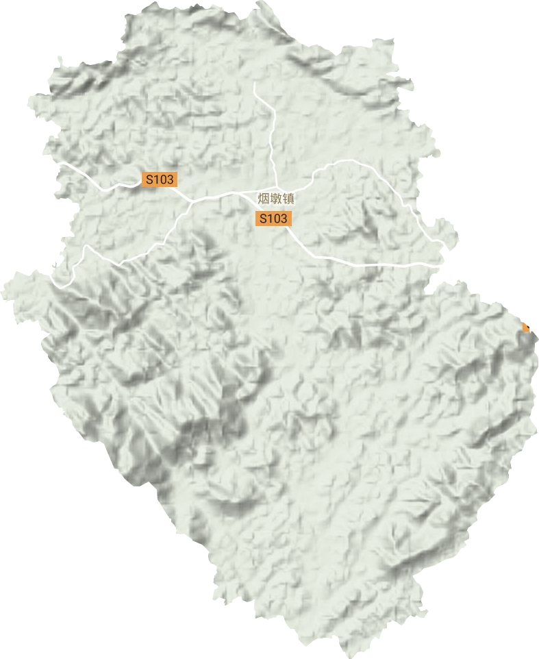 烟墩镇地形图