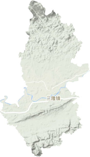 三隆镇地形图