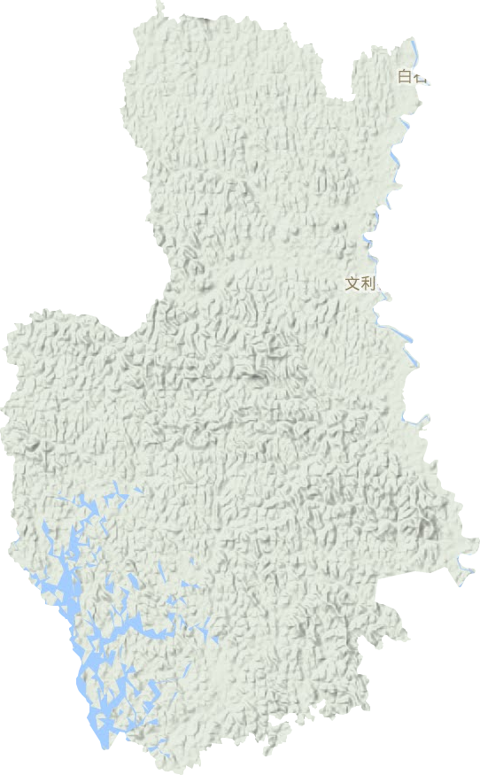 文利镇地形图