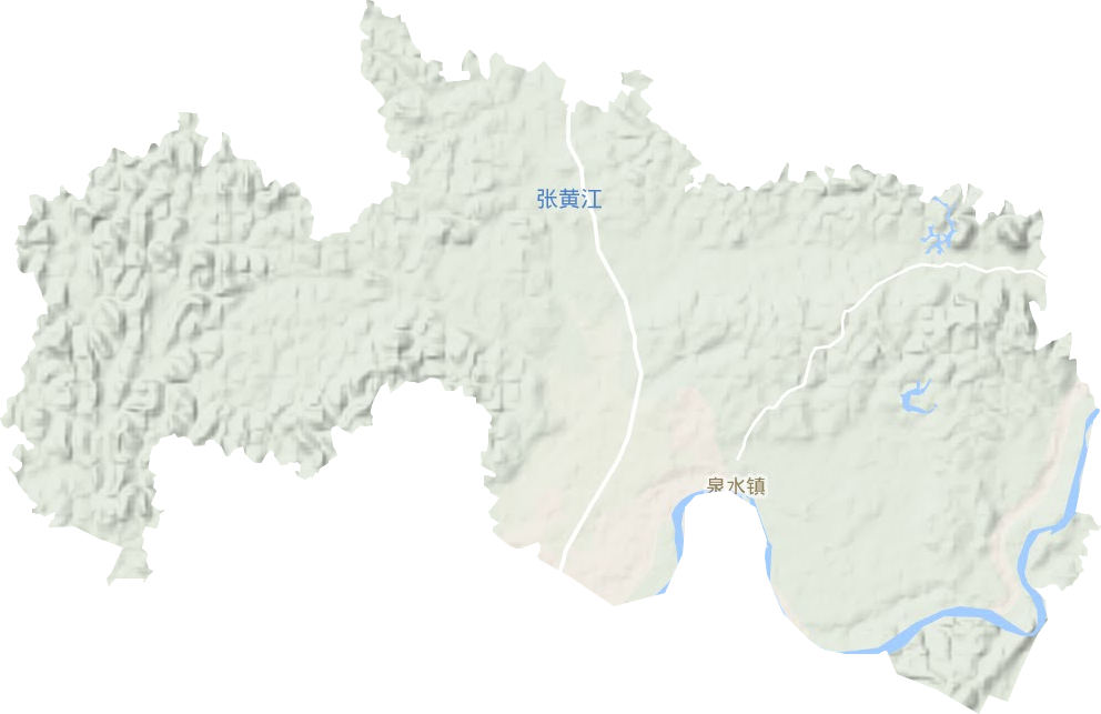 泉水镇地形图