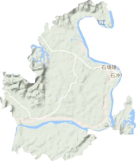 石埇镇地形图