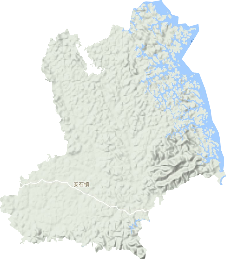 安石镇地形图