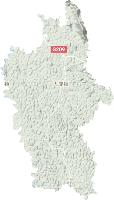 大成镇地形图