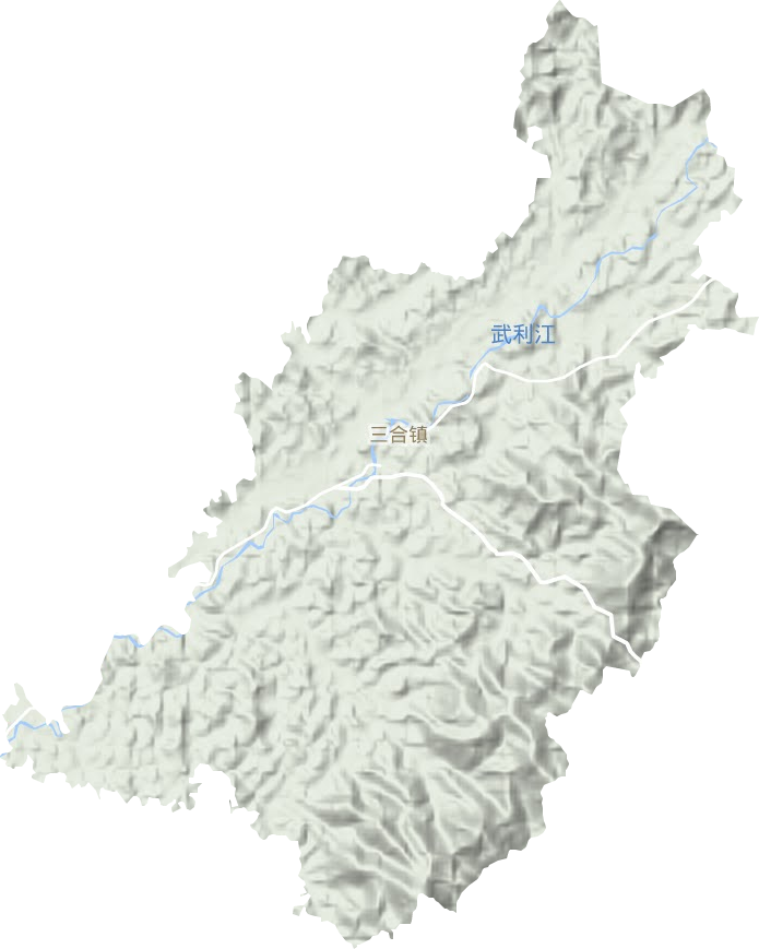 三合镇地形图