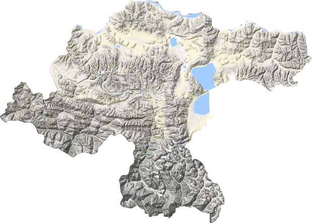 吉隆县地形图