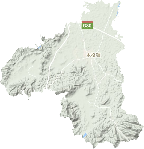 木格镇地形图
