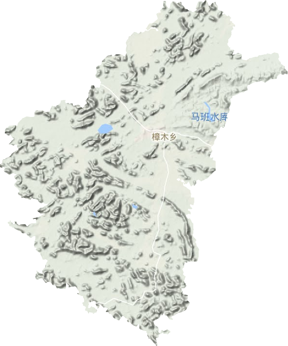 樟木乡地形图