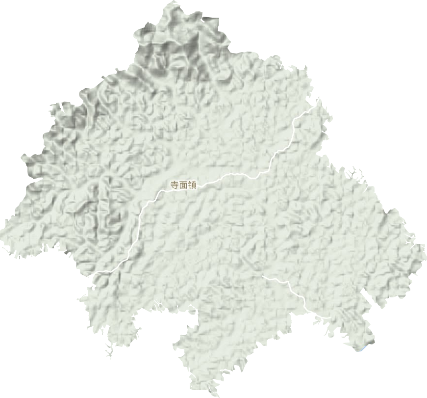 寺面镇地形图