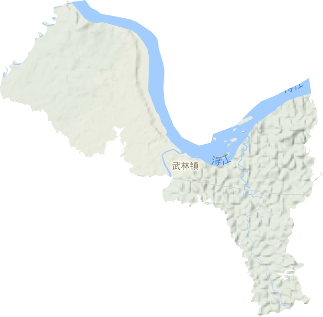 武林镇地形图