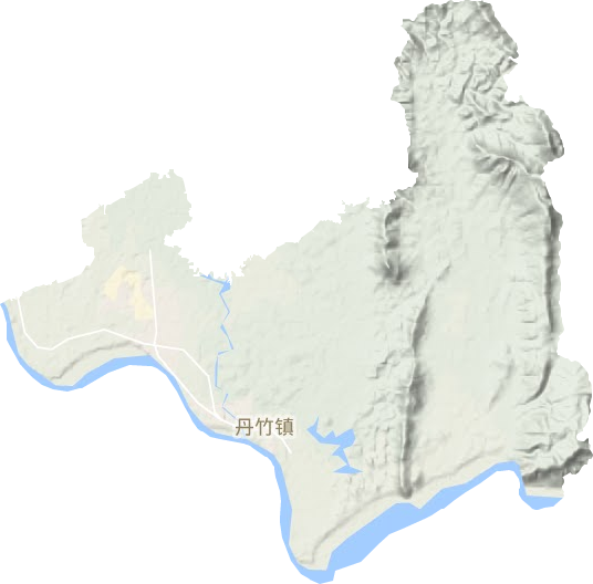 丹竹镇地形图