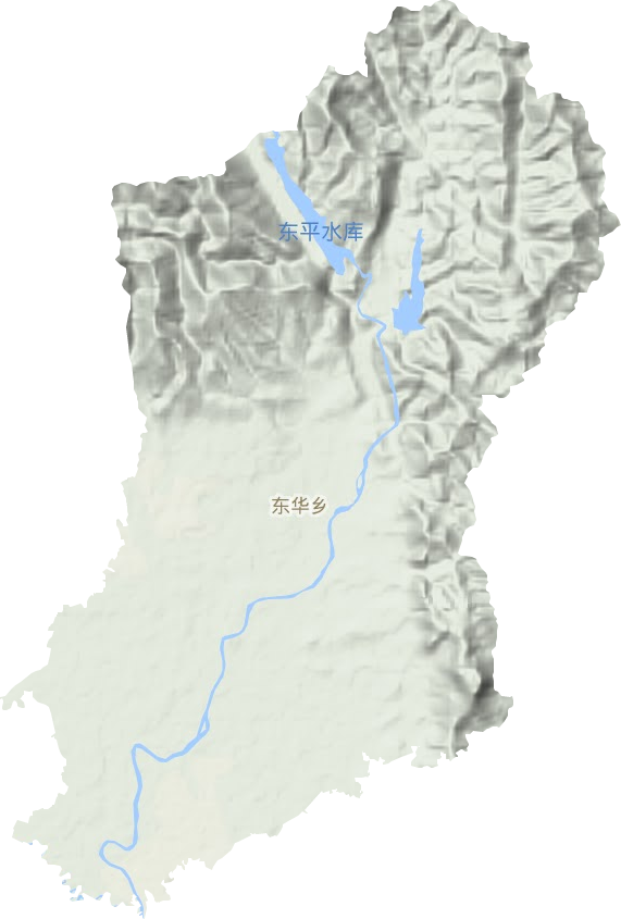 东华乡地形图