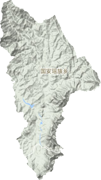 国安瑶族乡地形图