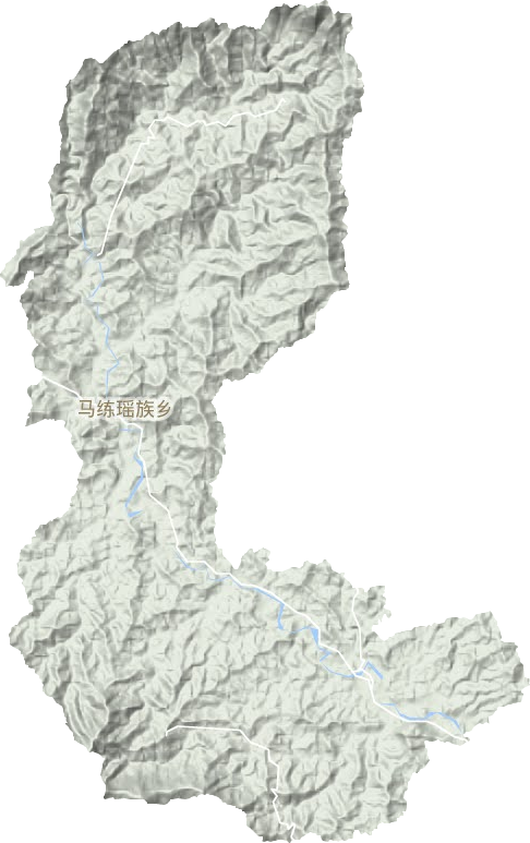 马练瑶族乡地形图
