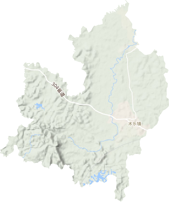 木乐镇地形图