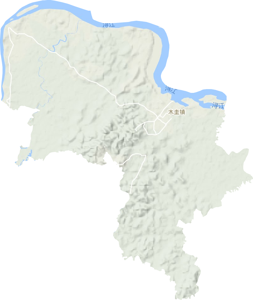 木圭镇地形图
