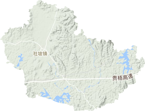 社坡镇地形图