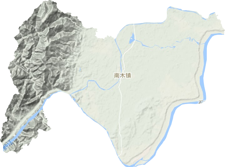 南木镇地形图