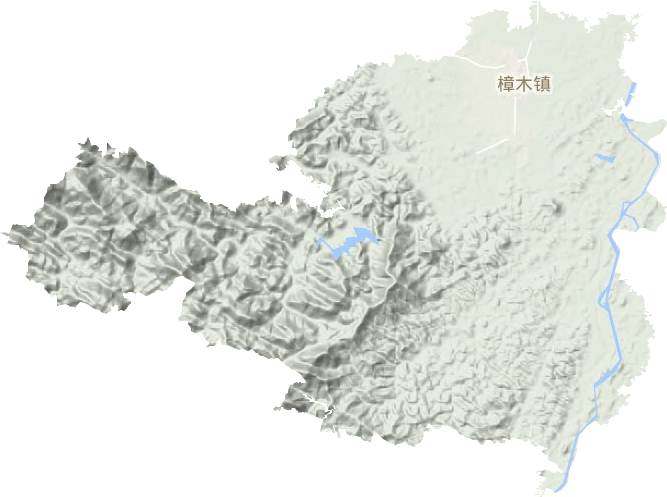 樟木镇地形图