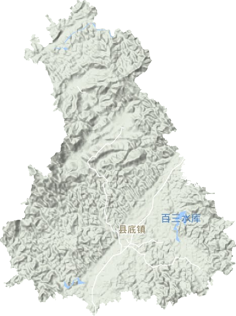 县底镇地形图