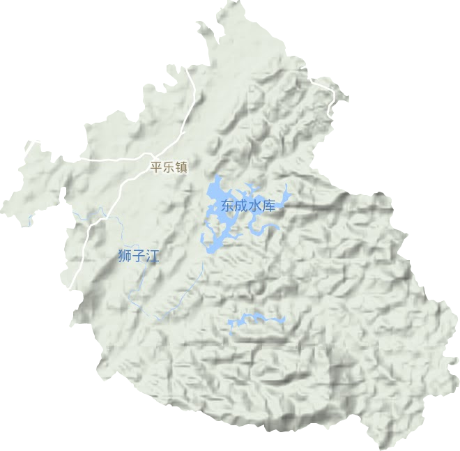 平乐镇地形图