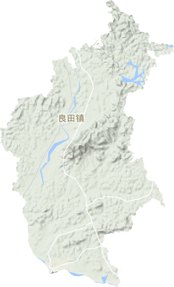 良田镇地形图