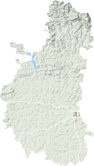 清湖镇地形图