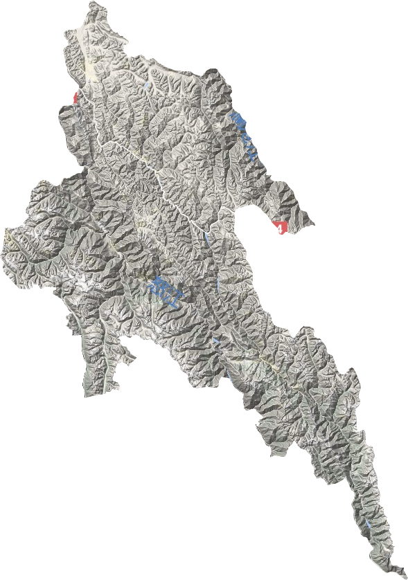 左贡县地形图