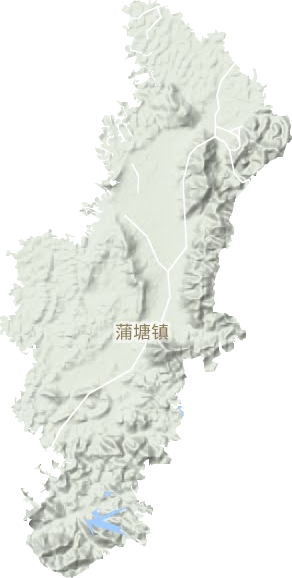 蒲塘镇地形图