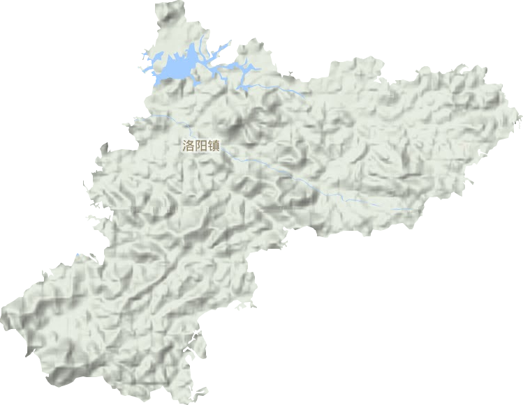 洛阳镇地形图