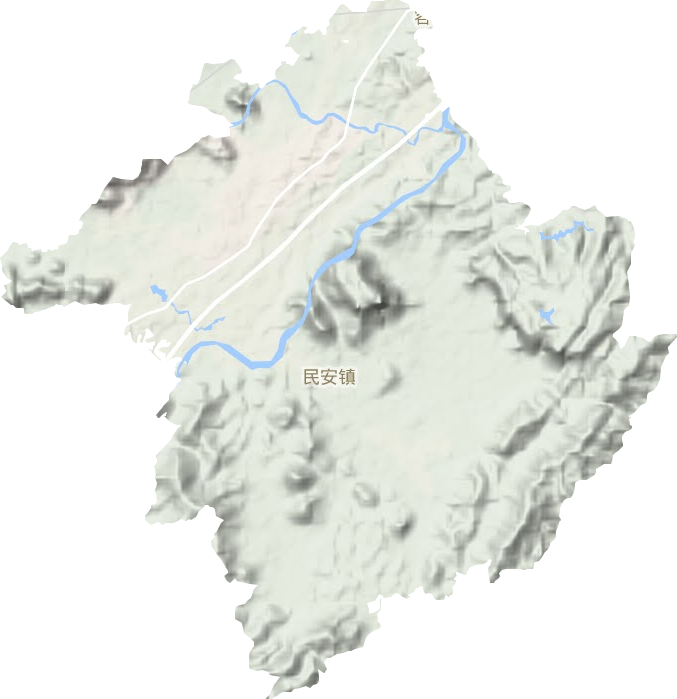 民安镇地形图