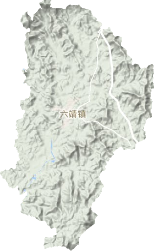 六靖镇地形图