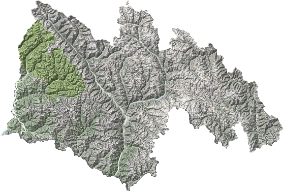 察隅县地形图