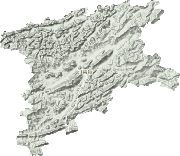 印茶镇地形图