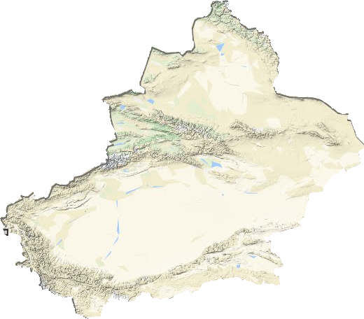 新疆维吾尔自治区地形图
