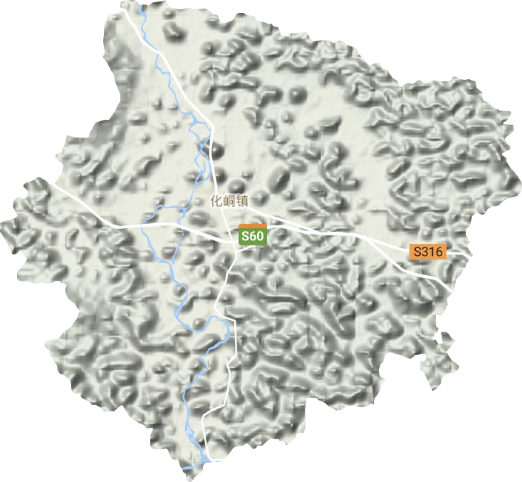 化峒镇地形图