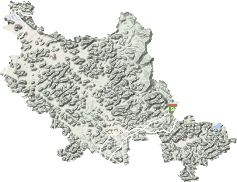 武平乡地形图
