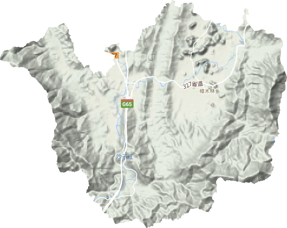 樟木林乡地形图