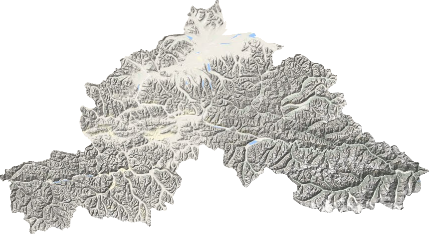 嘉黎县地形图